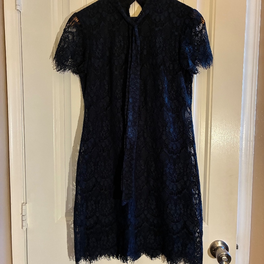 Betsy Johnson Navy Blue Lace Dress Size 4